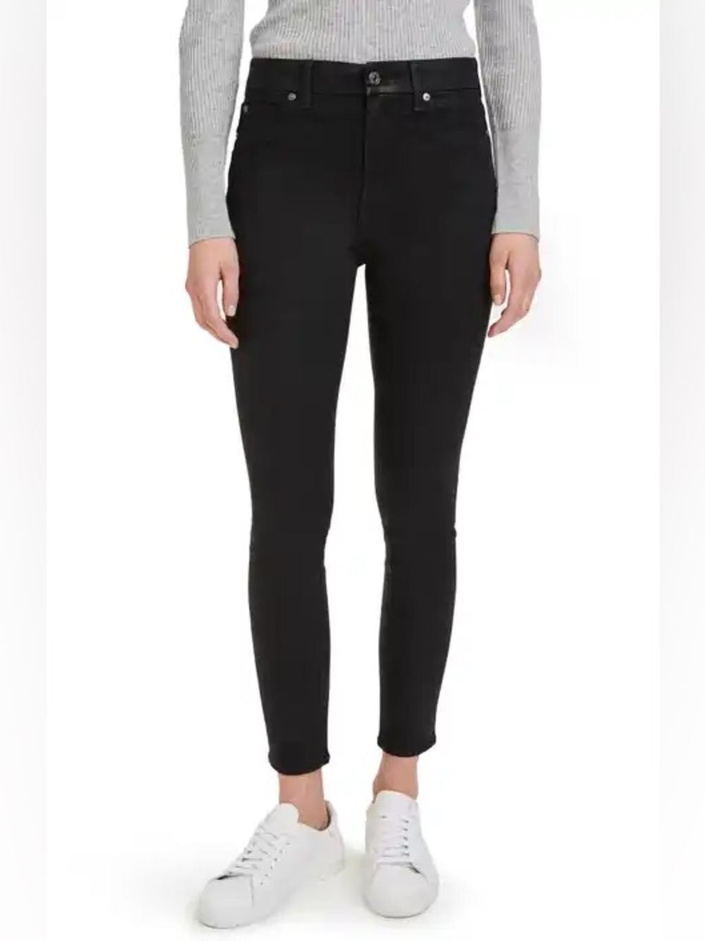 Rag & Bone Tina High Rise Skinny Jeans Size 29 Black